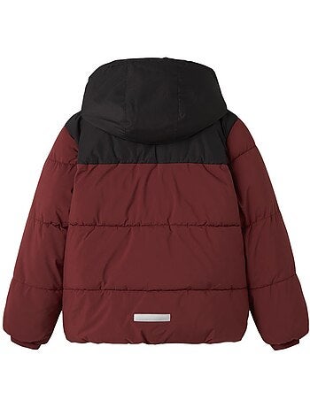 Name it jongens winterjas kaki/zwart