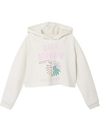 Name it juka meisjes sweatshirt wit/roze
