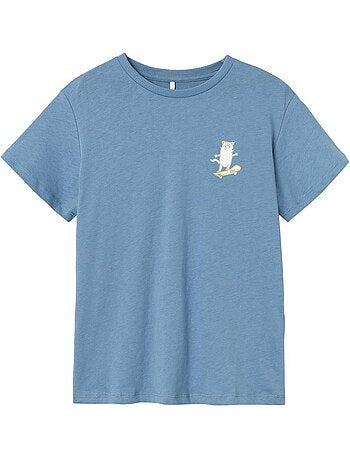 Name it kanes jongens t-shirt blauw katoen