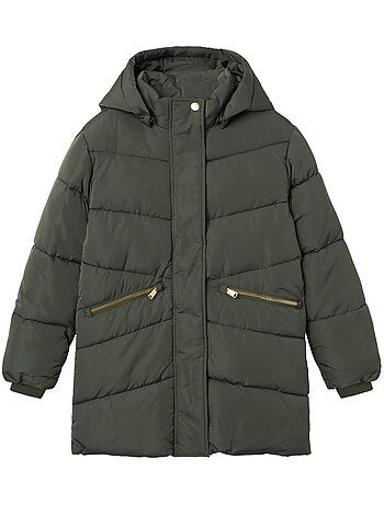 Name it lange marineblauwe meisjes winterjas