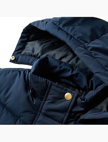 Name it lange marineblauwe meisjes winterjas