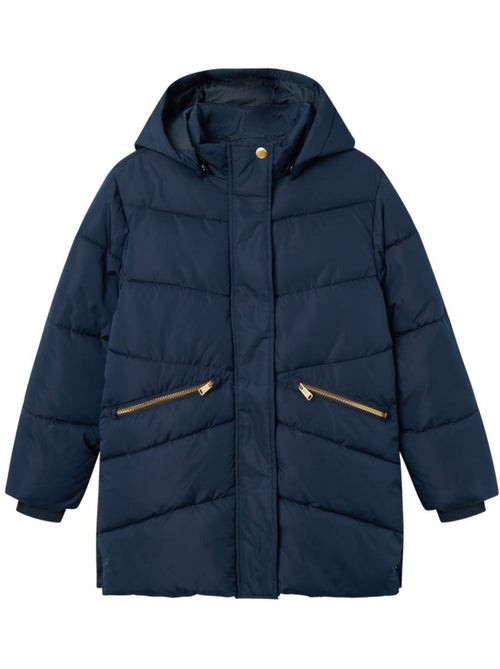 Name It Lange Marineblauwe Meisjes Winterjas - Kiabi Name It Lange Marineblauwe Meisjes Winterjas - Kiabi
