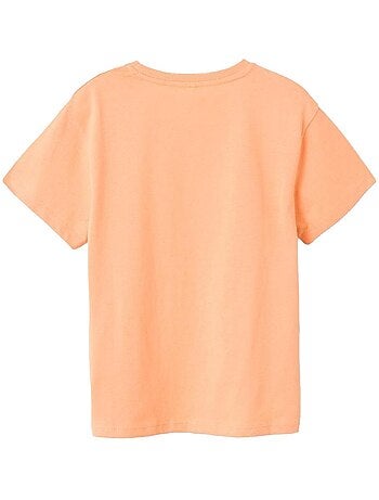 Name it losvallend oranje t-shirt voor meisjes