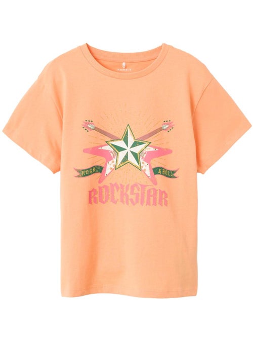 Name It Losvallend Oranje T-shirt voor Meisjes - Kiabi Name It Losvallend Oranje T-shirt voor Meisjes - Kiabi