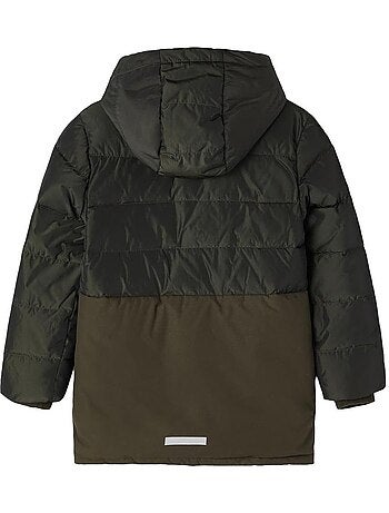 Name it manuel jongens bodywarmer kaki/zwart