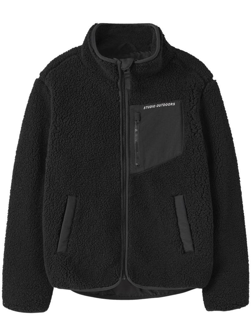 Name it mattia sherpa vest voor jongens - zwart Zwart - Kiabi