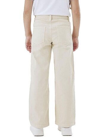 Name it meisjes regular jeans beige wide 1115