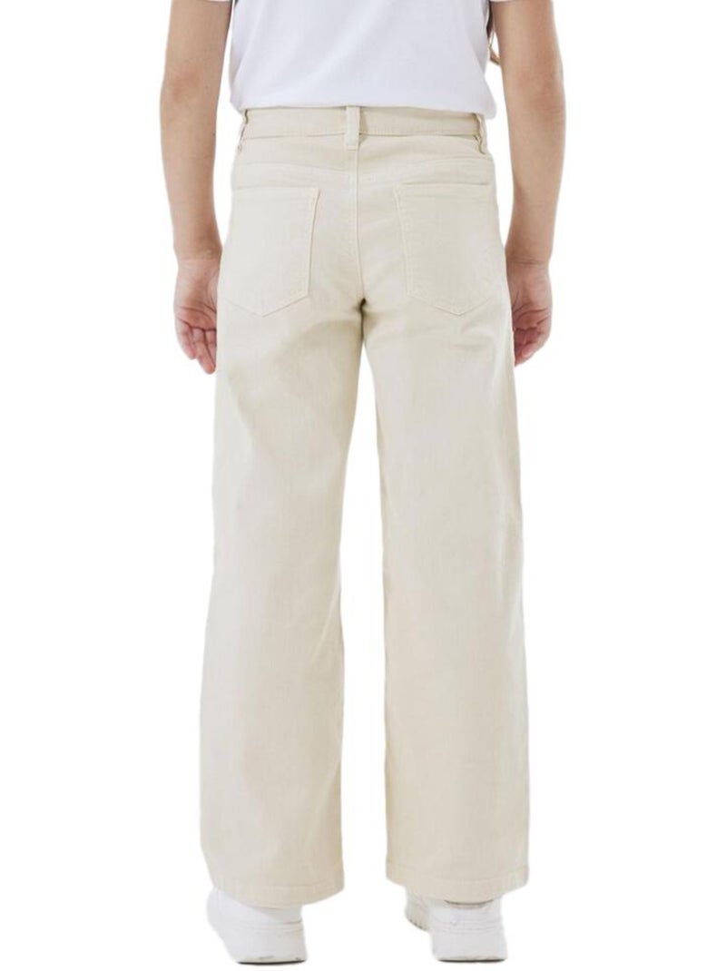 Name It Meisjes Regular Jeans Beige Wide 1115 Beige - Kiabi
