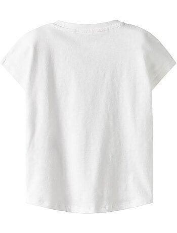 Name it meisjes t-shirt roze met capmouwtjes