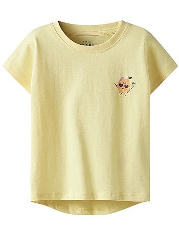 Name it meisjes t-shirt geel capsl
