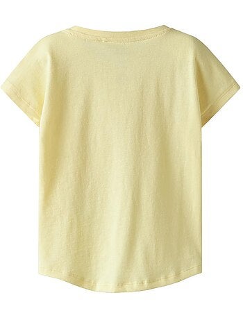 Name it meisjes t-shirt geel capsl