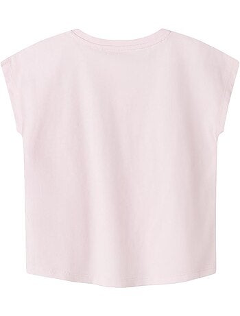Name it meisjes t-shirt roze met capmouwtjes