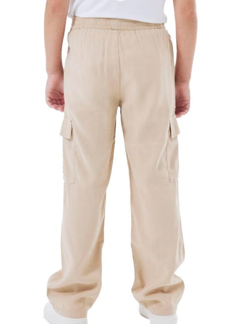 Name It Meisjes Wide Twill Broek Beige - Kiabi