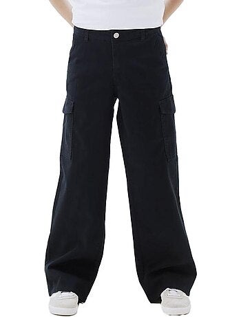 Name it meisjes wide twill broek zwart