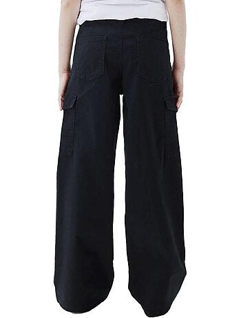 Name it meisjes wide twill broek zwart
