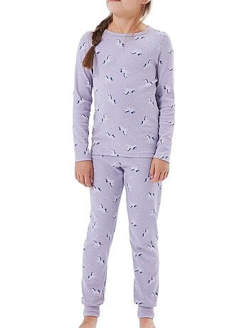 Name it meisjespyjama mauve met eenhoornprint