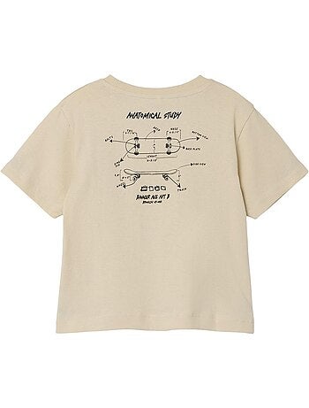 Name it mlasso beige t-shirt voor jongens