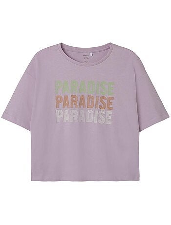 Name it mlasso mauve t-shirt voor meisjes
