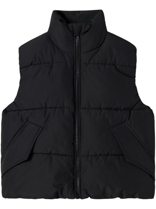 Name It Mole Zwart Mouwloos Meisjes Bodywarmer - Kiabi Name It Mole Zwart Mouwloos Meisjes Bodywarmer - Kiabi