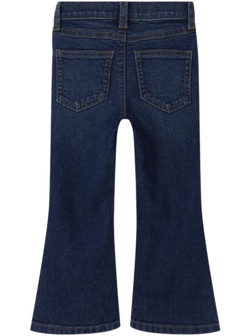 Name it polly donkerblauwe bootcut jeans voor meisjes Jeansblauw - Kiabi