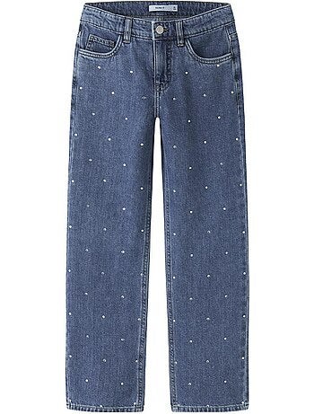 Name it rhine straight fit jeans voor meisjes - blauw