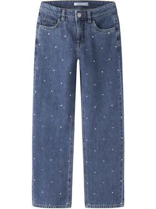 Name It Rhine Straight Fit Jeans voor Meisjes - Blauw - Kiabi Name It Rhine Straight Fit Jeans voor Meisjes - Blauw - Kiabi