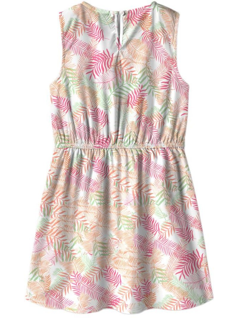 Name It Spencer Jurk Wit/Roze/Groen voor Meisjes Wit - Kiabi