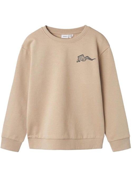 Name It Tegeo Beige Jongens Sweatshirt - Kiabi Name It Tegeo Beige Jongens Sweatshirt - Kiabi