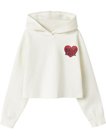 Name it terren meisjes hoodie wit