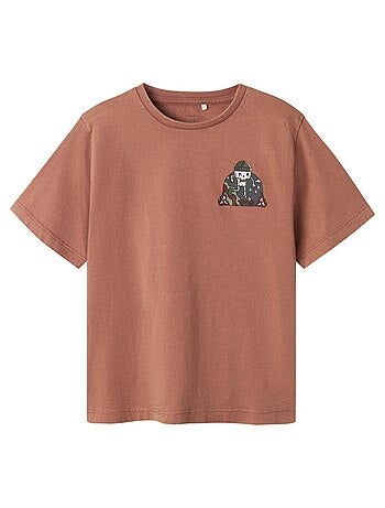 Name it tialfa t-shirt voor jongens - roestbruin