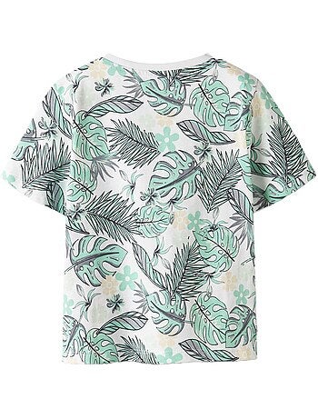 Name it valmas t-shirt voor jongens wit/groen