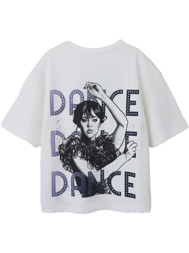 Name it Wednesday T-shirt Wit voor Meisjes Wit - Kiabi