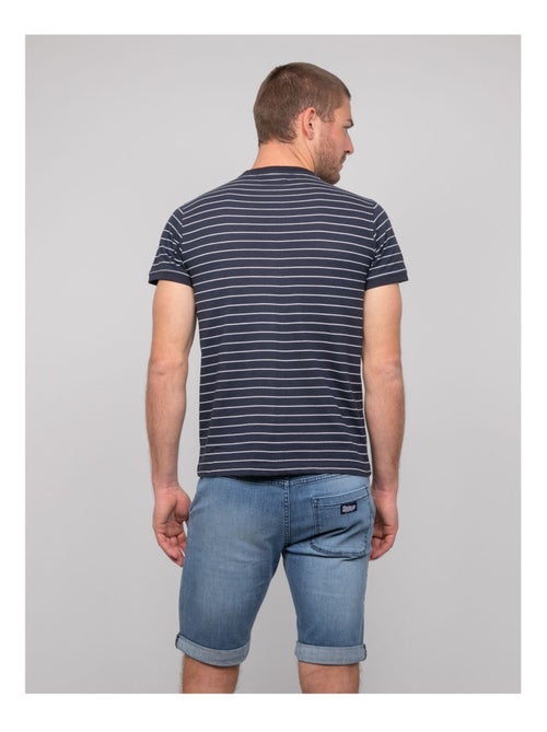 Nanoroul fijn gestreept katoenen t-shirt - Kiabi