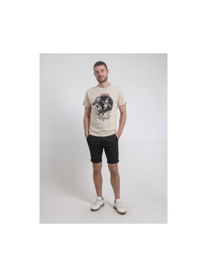 Napamox t-shirt met ronde hals van puur katoen Beige - Kiabi