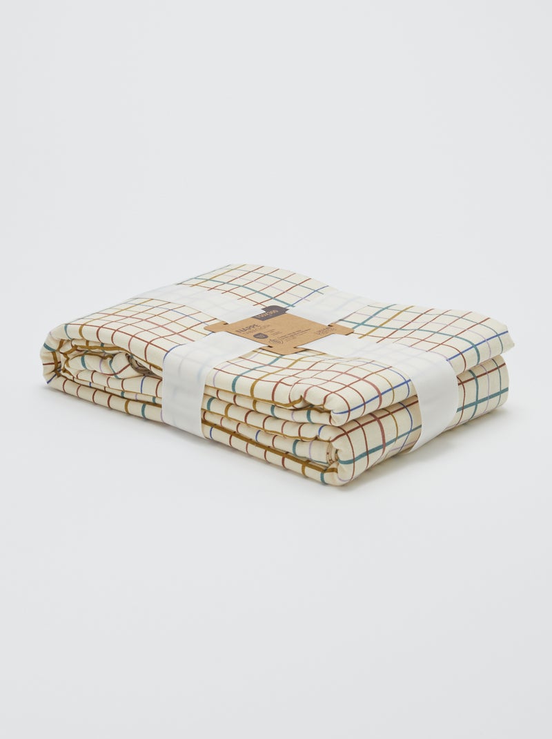 Nappe à carreaux 150 x 300 - Kiabi Home Beige - Kiabi