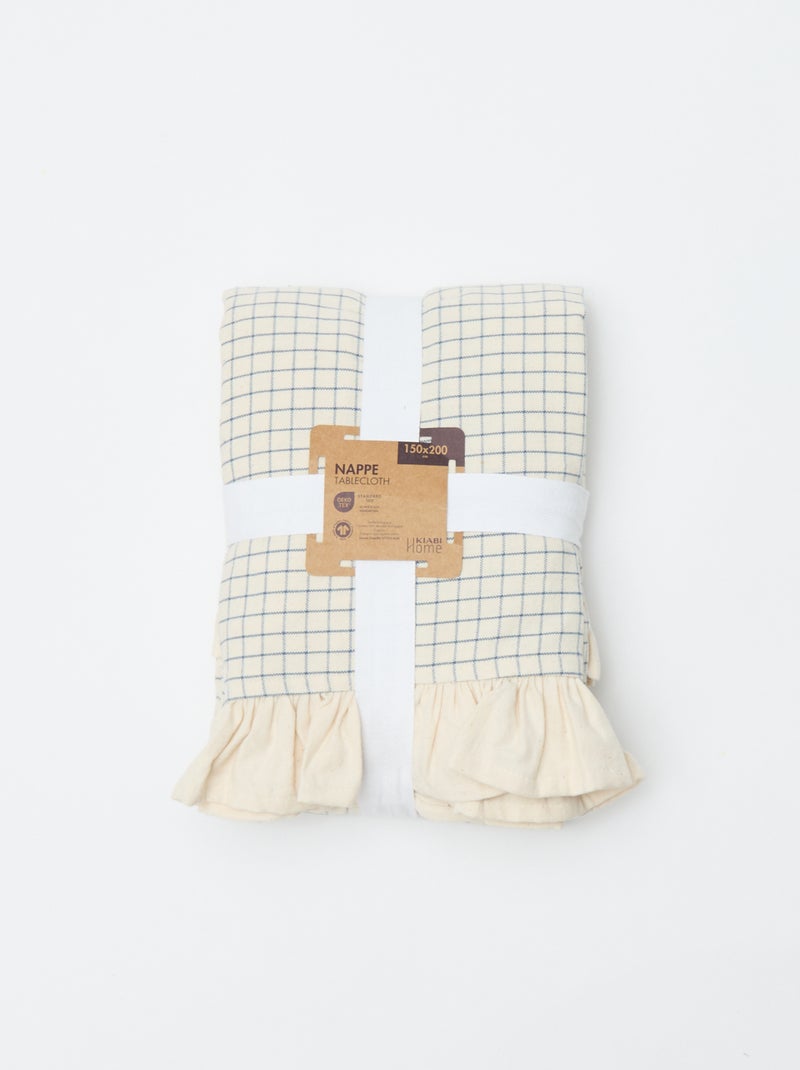 Nappe à carreaux (150x200 cm) - Kiabi Home Beige - Kiabi