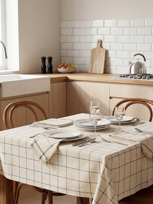 Nappe à carreaux 150x250 cm - Kiabi Nappe à carreaux 150x250 cm - Kiabi