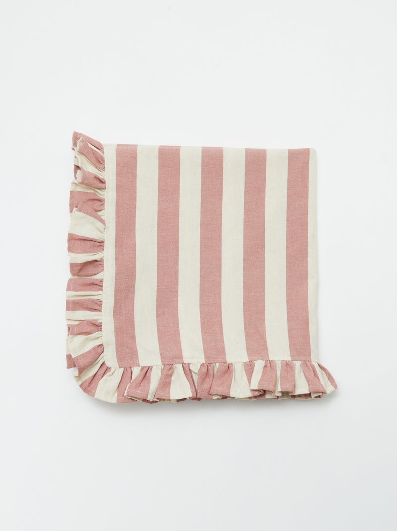 Nappe à rayures (150x200 cm) - Kiabi Home ROSE - Kiabi