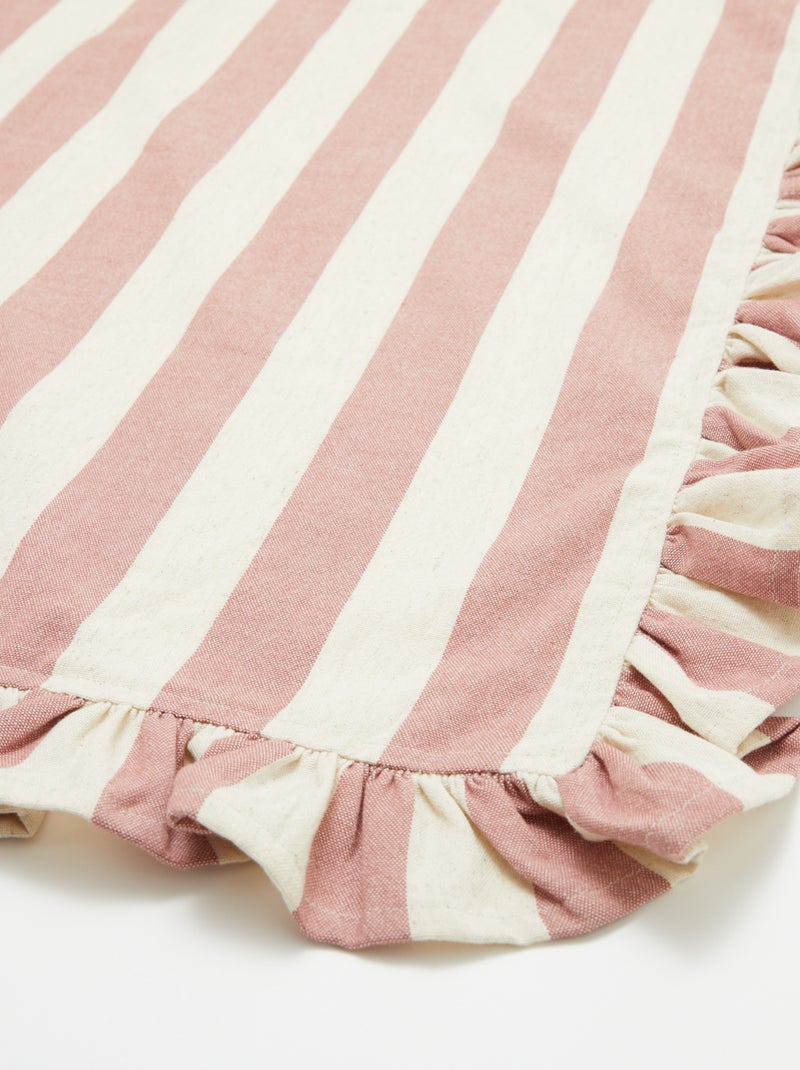 Nappe à rayures (150x200 cm) - Kiabi Home ROSE - Kiabi