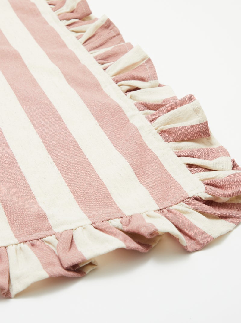 Nappe à rayures (150x200 cm) - Kiabi Home ROSE - Kiabi
