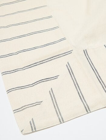 Nappe à rayures en coton (150x150 cm) - Kiabi Home