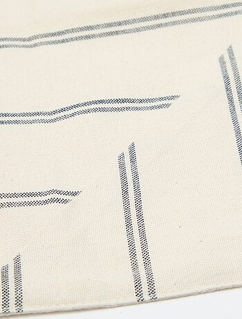 Nappe à rayures en coton (150x150 cm) - Kiabi Home