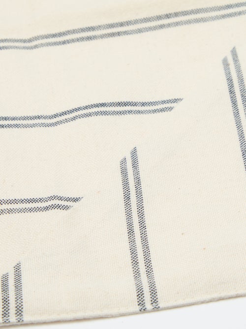 Nappe à rayures en coton (150x150 cm) - Kiabi Home - Kiabi