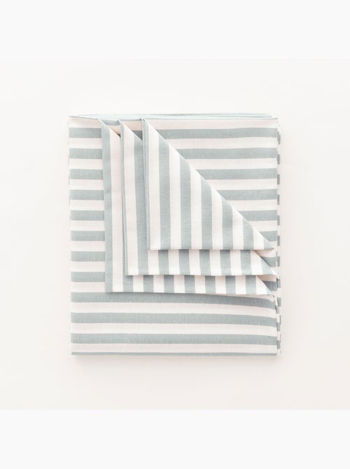 Nappe anti-taches en coton à larges rayures - gamusi. - Kiabi Nappe anti-taches en coton à larges rayures - gamusi. - Kiabi