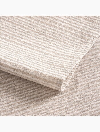 Nappe antitache avec tissu texturé à fines rayures - Gamusi.