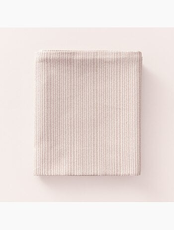 Nappe antitache avec tissu texturé à fines rayures - Gamusi.