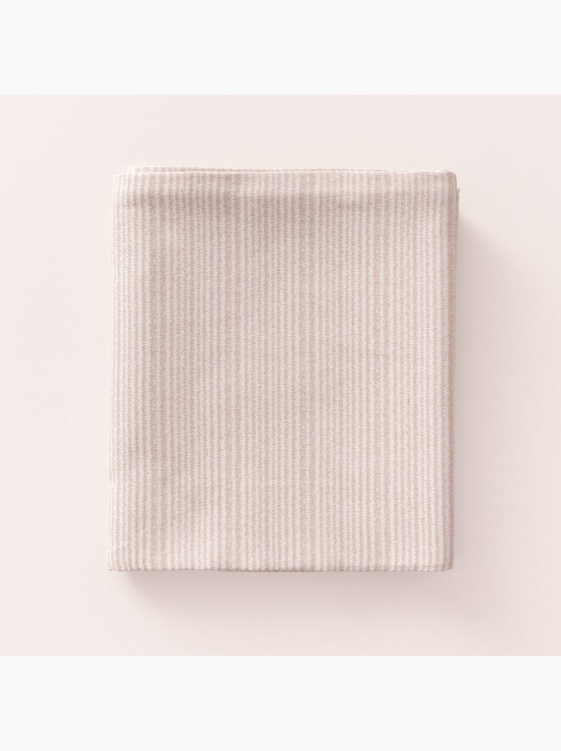 Nappe antitache avec tissu texturé à fines rayures - Gamusi. Ocre - Kiabi