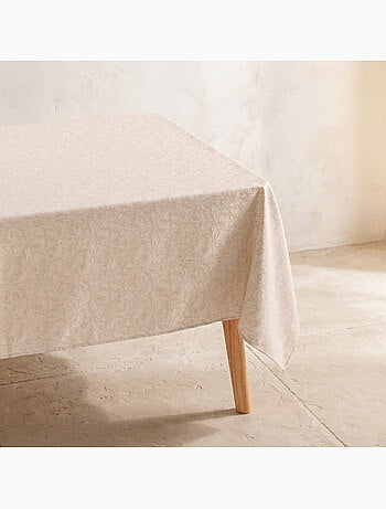 Nappe antitache avec tissu texturé floral - Gamusi.
