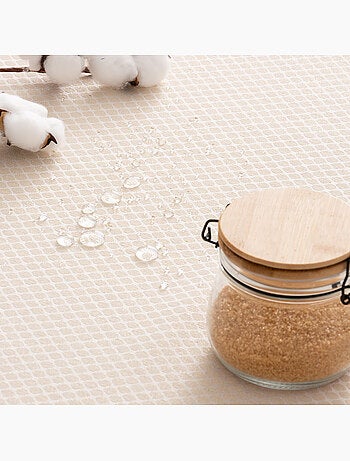 Nappe antitache avec tissu texturé, motif à carreaux quadrillés - Gamusi.