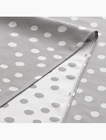 Nappe antitache avec tissu texturé, motif à pois - Gamusi.